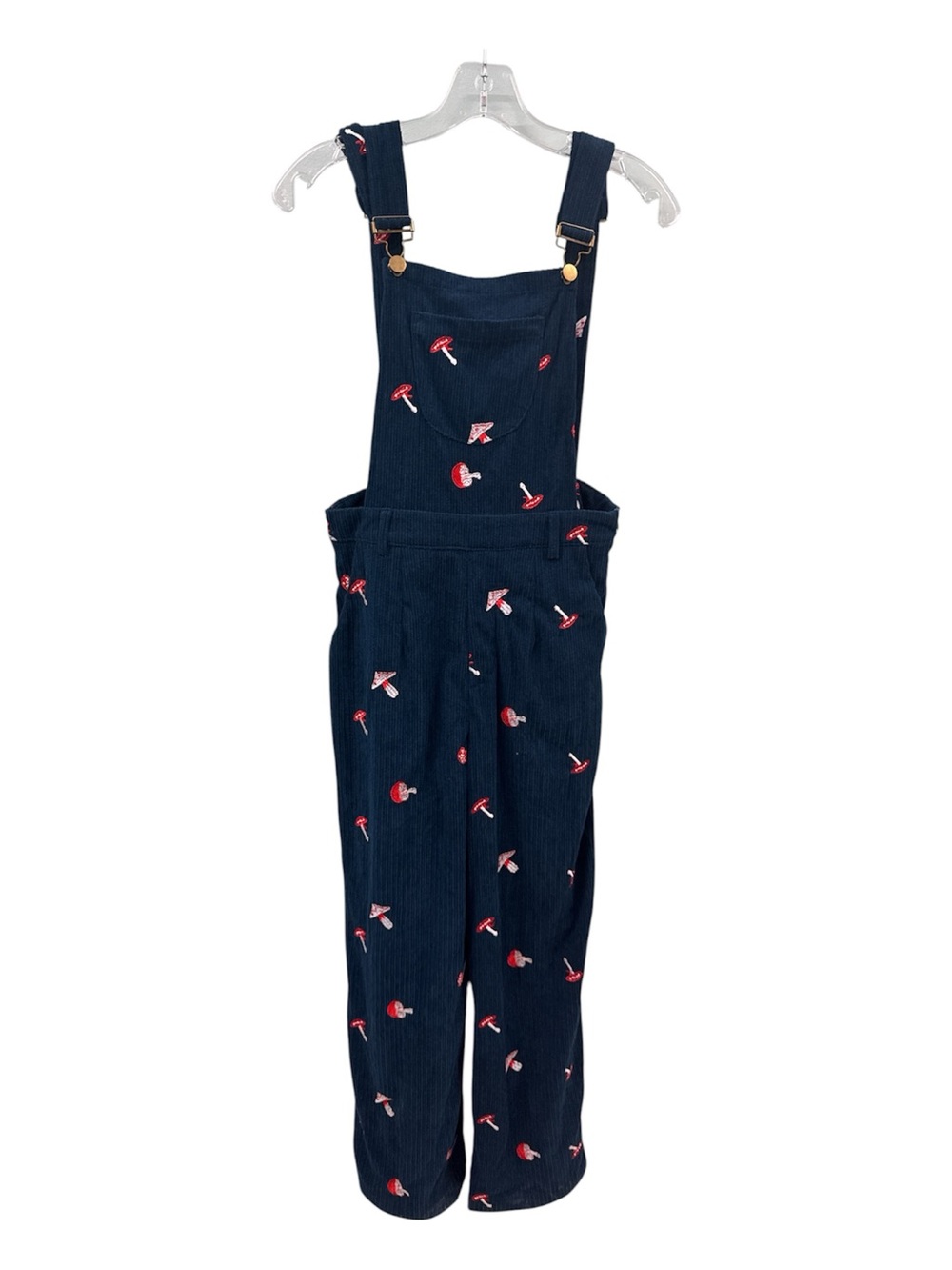 Cider Navy Top with Red and Pink Heart Embroidery